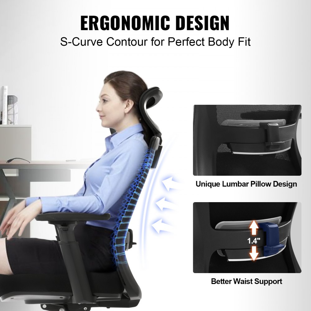 Chaise de Bureau Ergonomique – Confort et Soutien pour de Longues Heures ! - Image 4