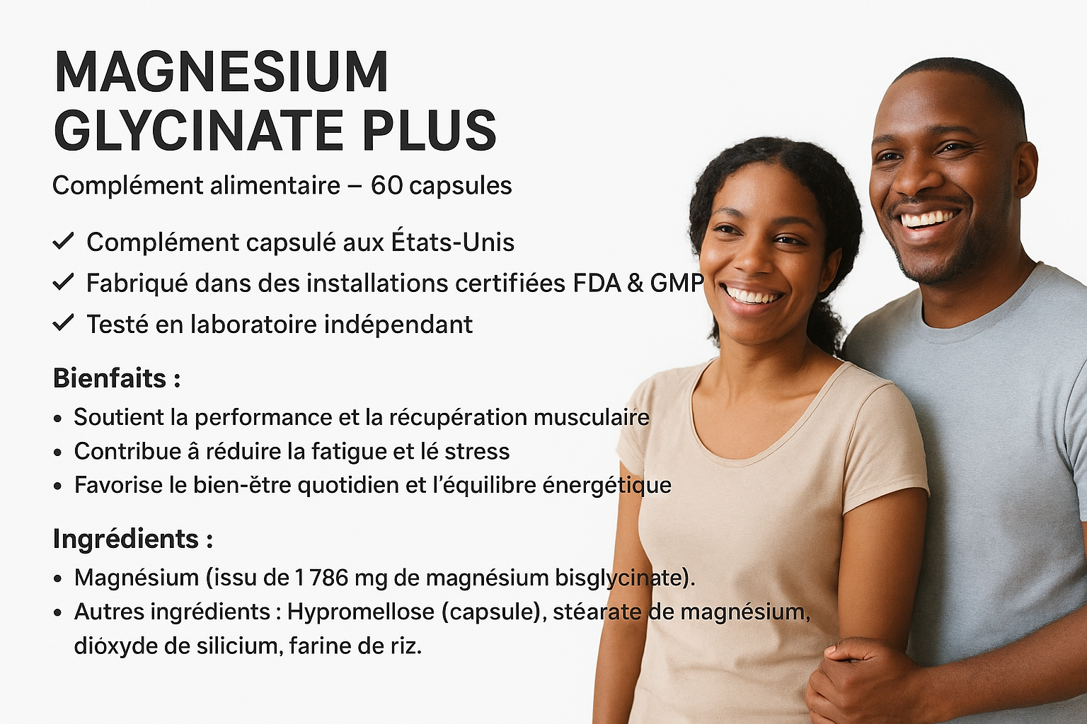 Magnésium Glycinate Plus